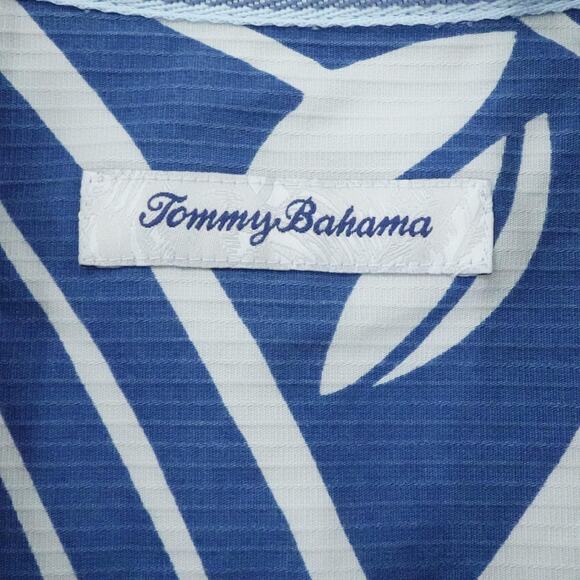 Tommy Bahama Shirt Mens Medium Hawaiian Floral Button Up Casual Beach Resort - Picture 3 of 16